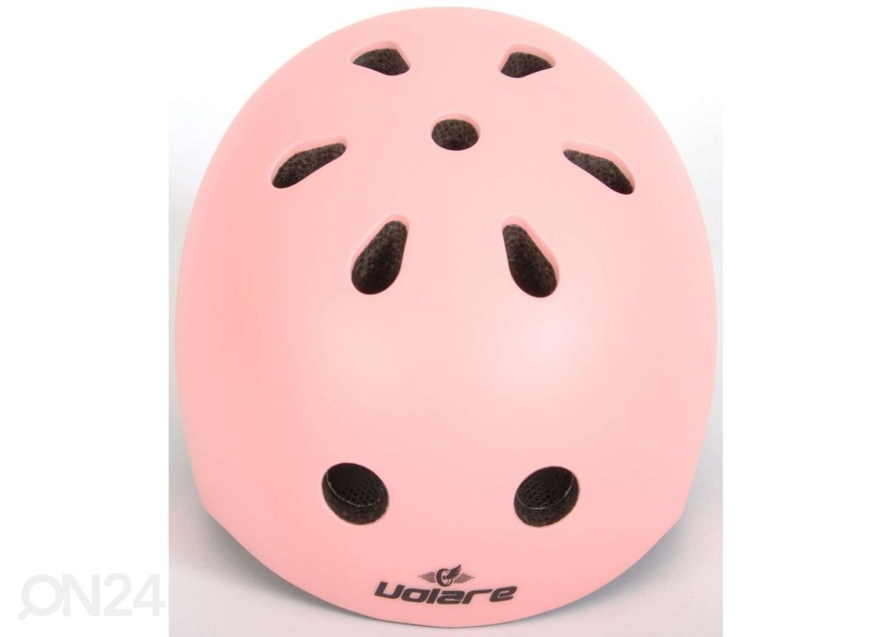 Jalgratta kiiver lastele heleroosa 45-51 cm suurendatud