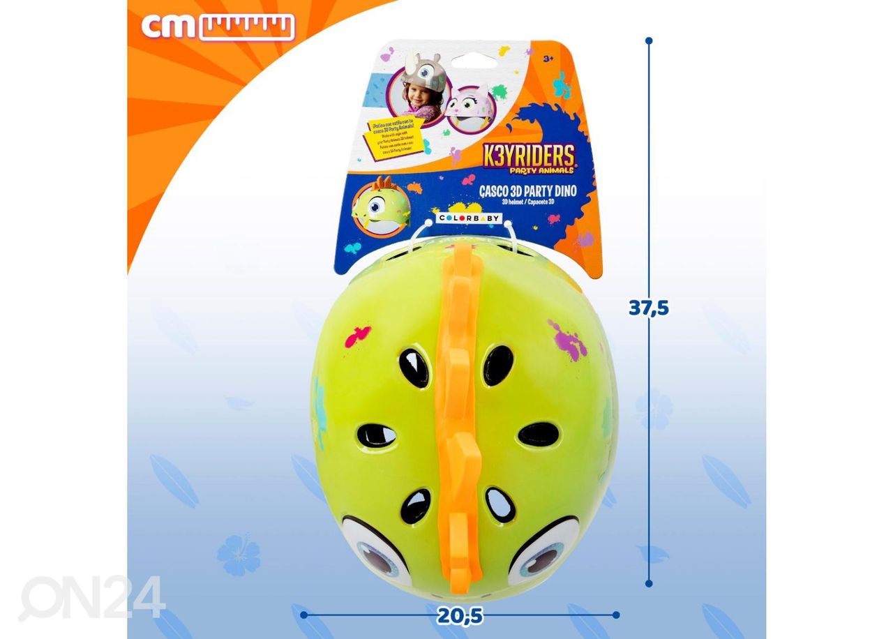 Jalgrattakiiver 3D Dinosaurus K3YRIDERS 52-55 cm suurendatud