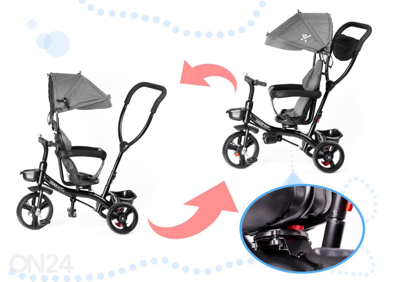 Jalutuskäru / kolmarattaline jalgratas Trike Fix Lite suurendatud