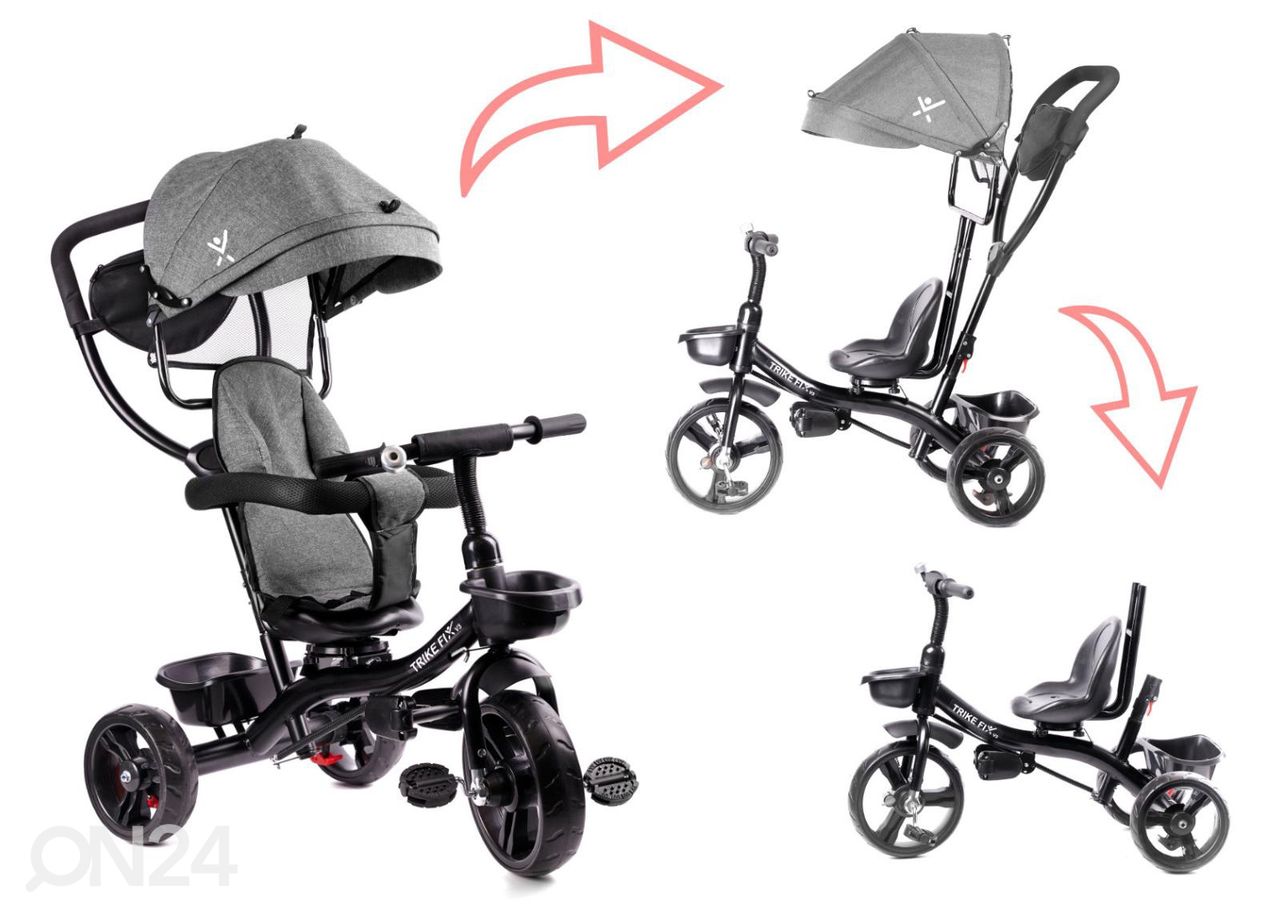 Jalutuskäru / kolmarattaline jalgratas Trike Fix Lite suurendatud