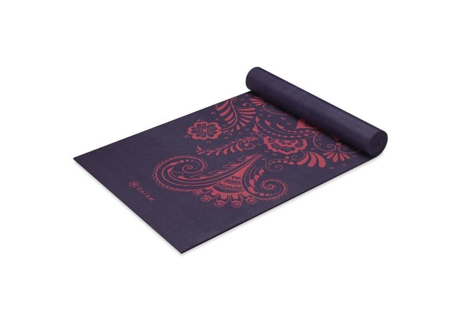 Joogamatt Gaiam Premium Auabergine Swirl suurendatud