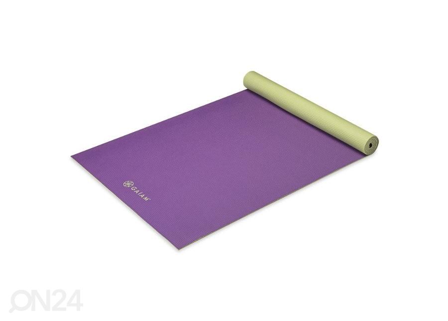 Joogamatt kahepoolne Gaiam Grape Cluster 4mm suurendatud