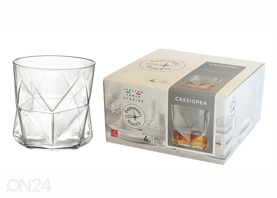 Joogiklaas Bormioli Rocco Cassiopea 32 cl, 4 tk suurendatud
