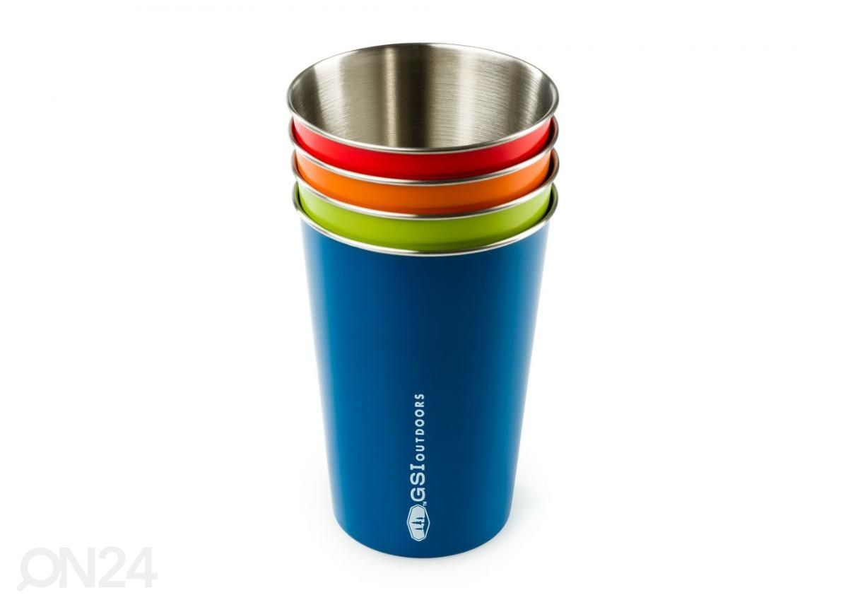 Joogitopside komplekt terasest matkamiseks GSI outdoors suurendatud