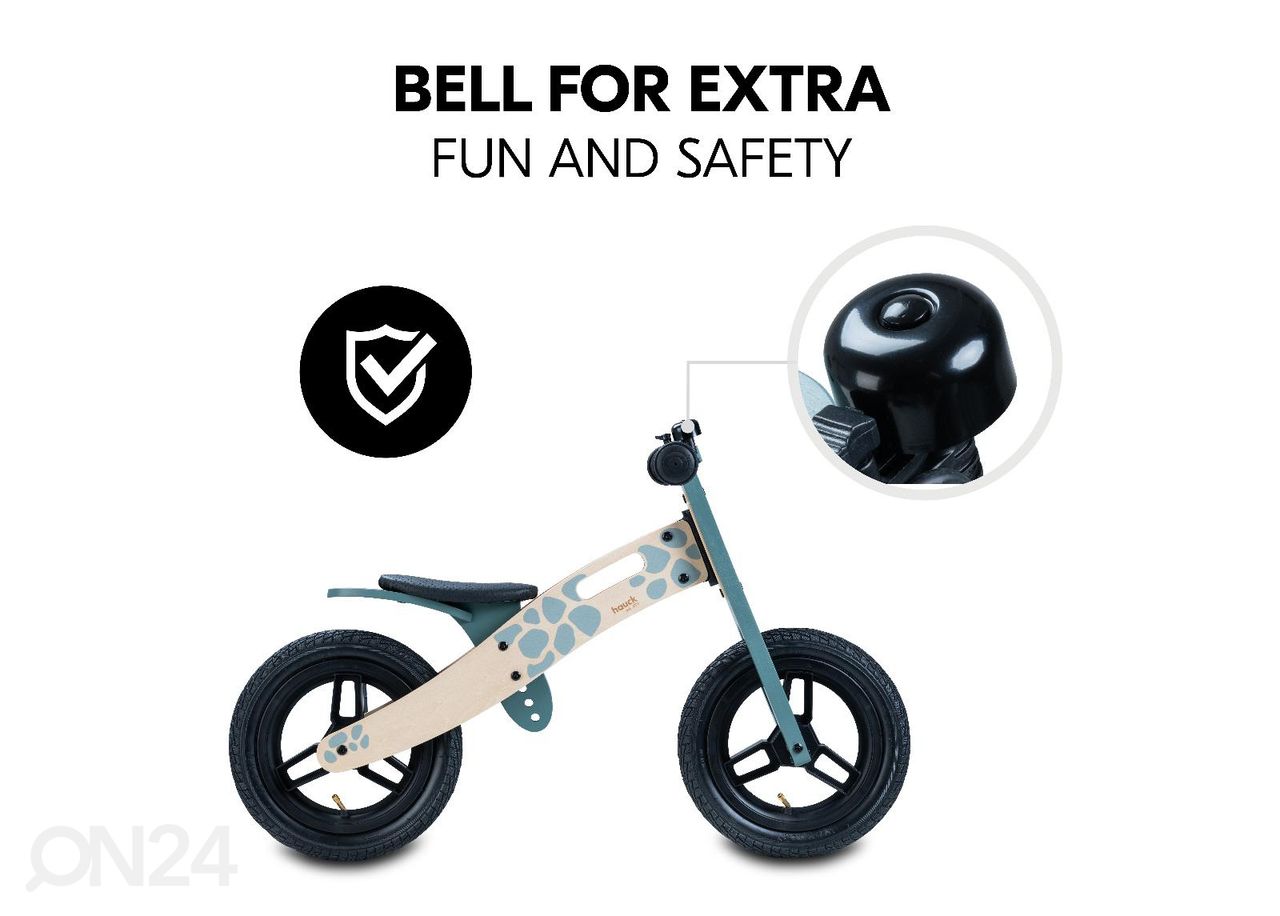 Jooksuratas puidust Hauck Balance N Ride suurendatud