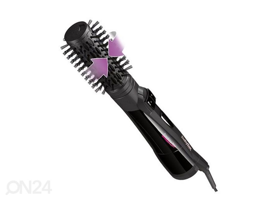 Juuksekoolutaja Babyliss, pöörleva harjaga suurendatud