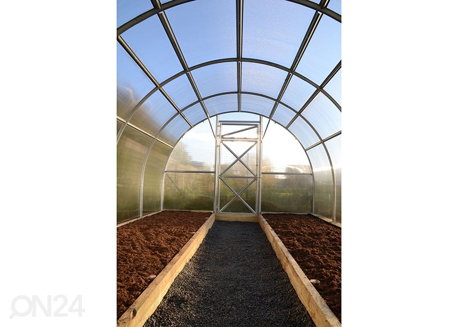 Kaarkasvuhoone Kerttu, 4 mm 3x6 m suurendatud