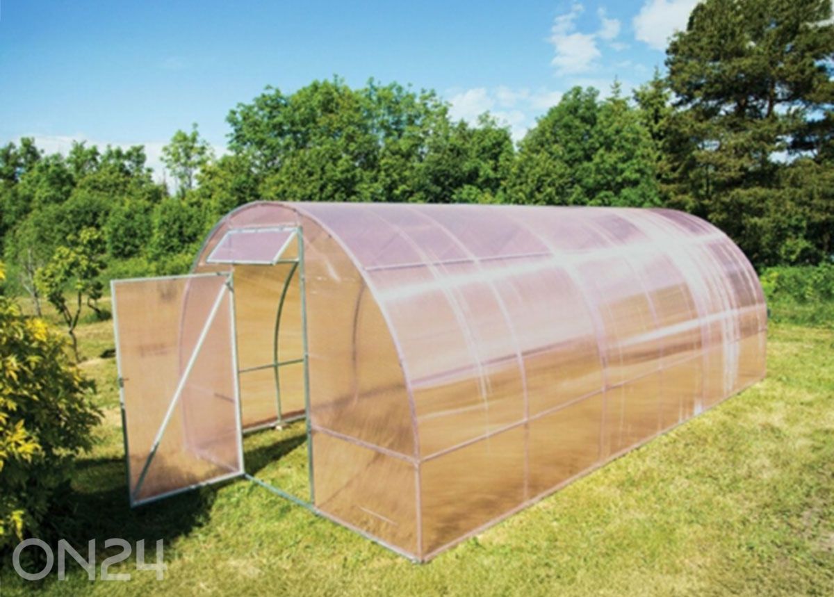 Kaarkasvuhoone Nano 4 mm 3x8 m suurendatud