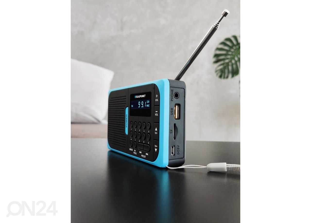 Kaasaskantav FM raadio Blaupunkt suurendatud