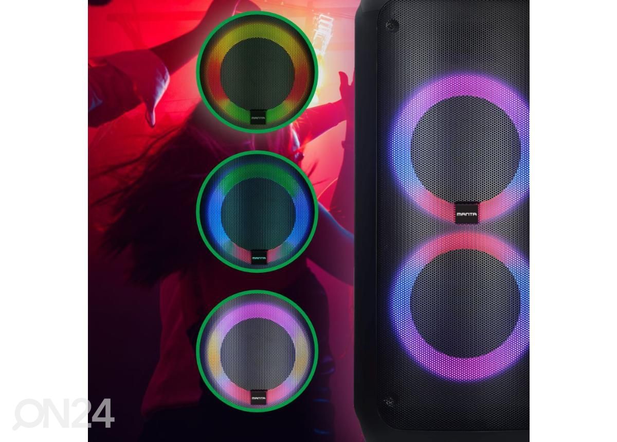 Kaasaskantav muusikakeskus Manta SPK0802 suurendatud