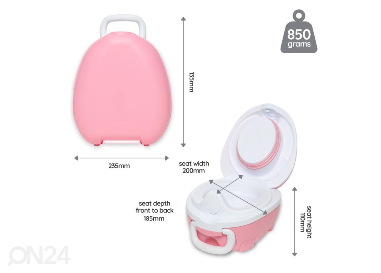 Kaasaskantav pissipott My Carry Potty suurendatud