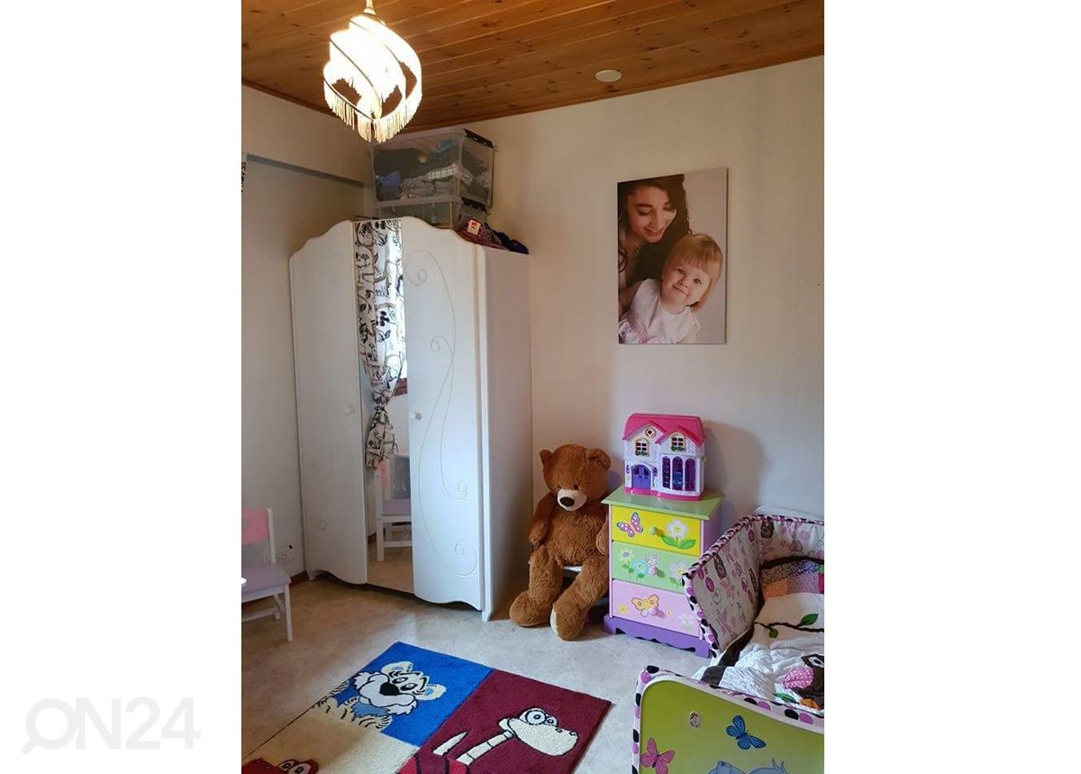 Kahe uksega riidekapp Alice suurendatud