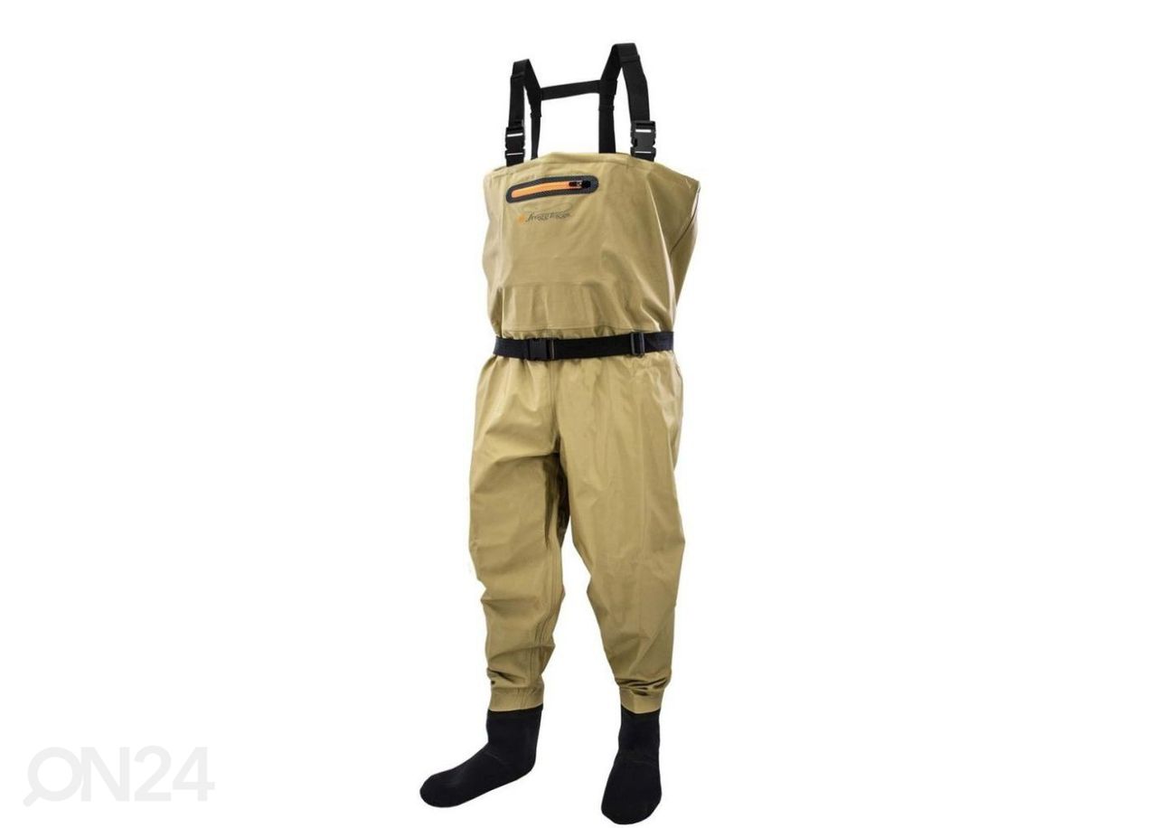 Kahlamispüksid Frog toggs rana khaki XL suurendatud