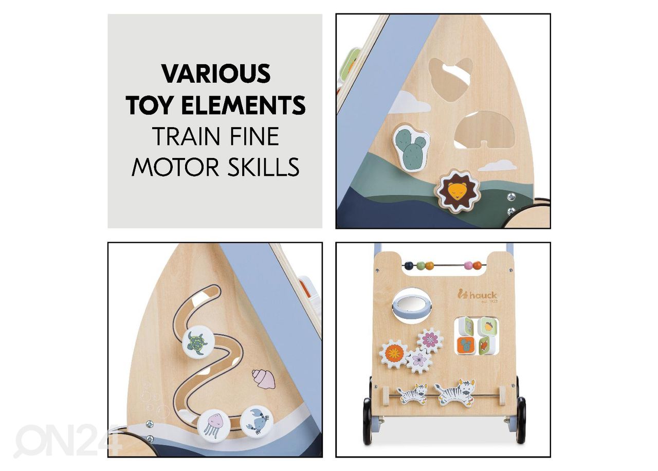 Käimistugi motoorikakeskus Hauck Learn to Walk Skills suurendatud