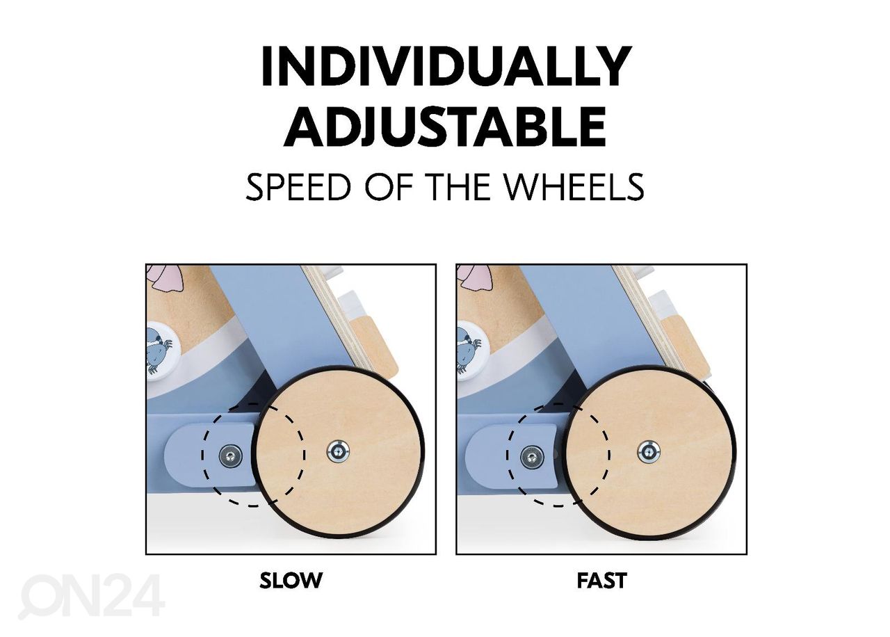 Käimistugi motoorikakeskus Hauck Learn to Walk Skills suurendatud