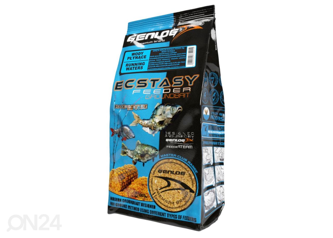 Kalasööt genlog feeder ecstasy 1 kg jõgi suurendatud