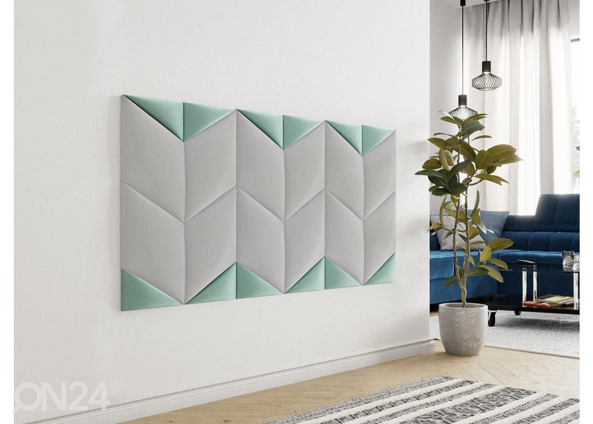 Kangaga kaetud seinapaneel Nurk I 16,5x33 cm suurendatud