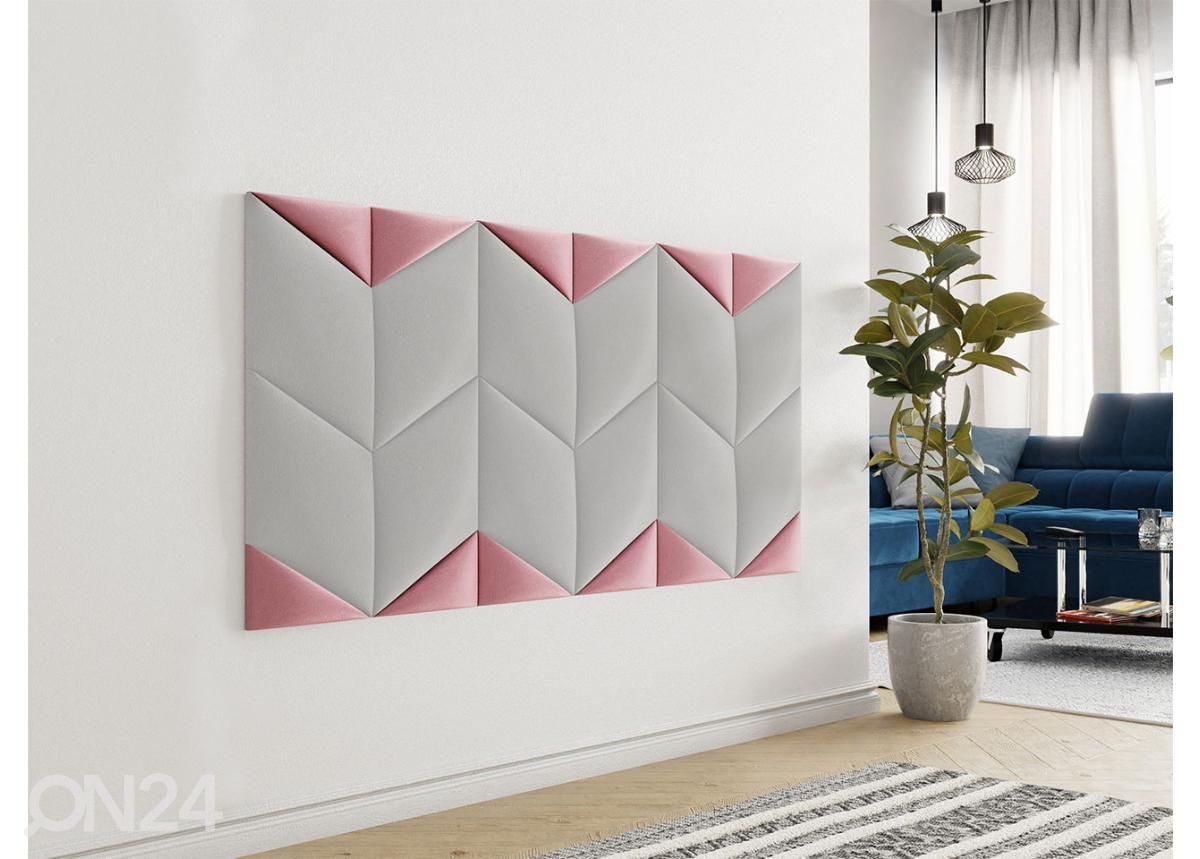 Kangaga kaetud seinapaneel Nurk I 16,5x33 cm suurendatud