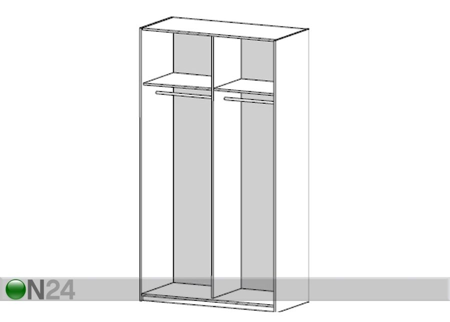 Kapi karkass Firenze 120 cm suurendatud