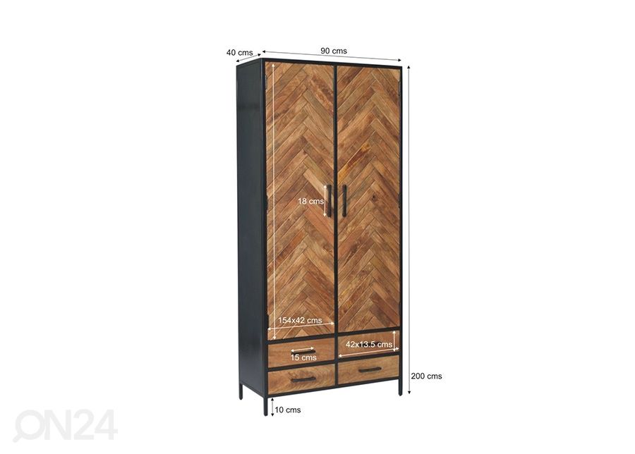 Kapp Brooklyn 90 cm suurendatud