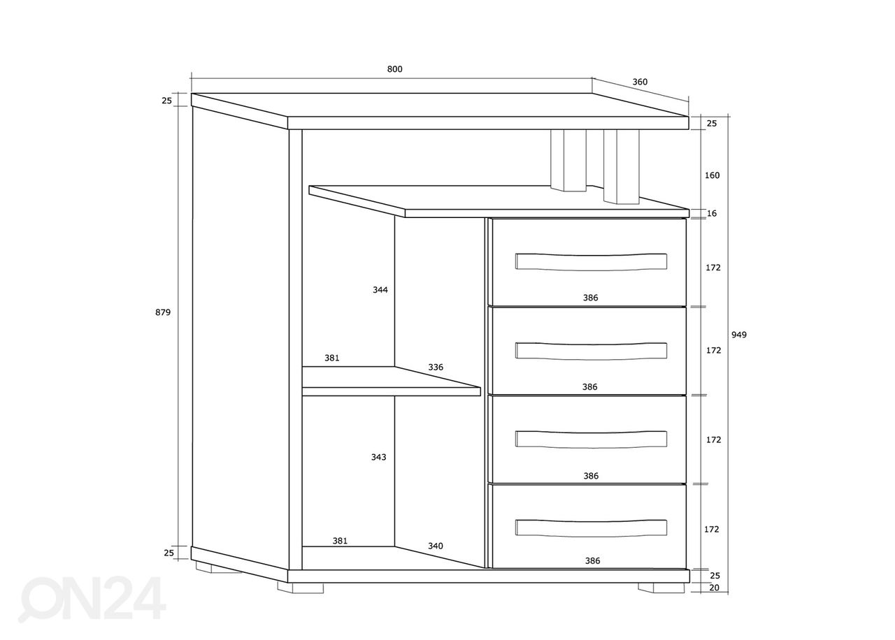 Kappriiul Cloghroe 80 cm suurendatud
