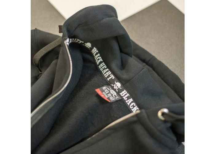 Kapuutsiga vabaaja pusa BLACK HEART Trigger Zip suurendatud