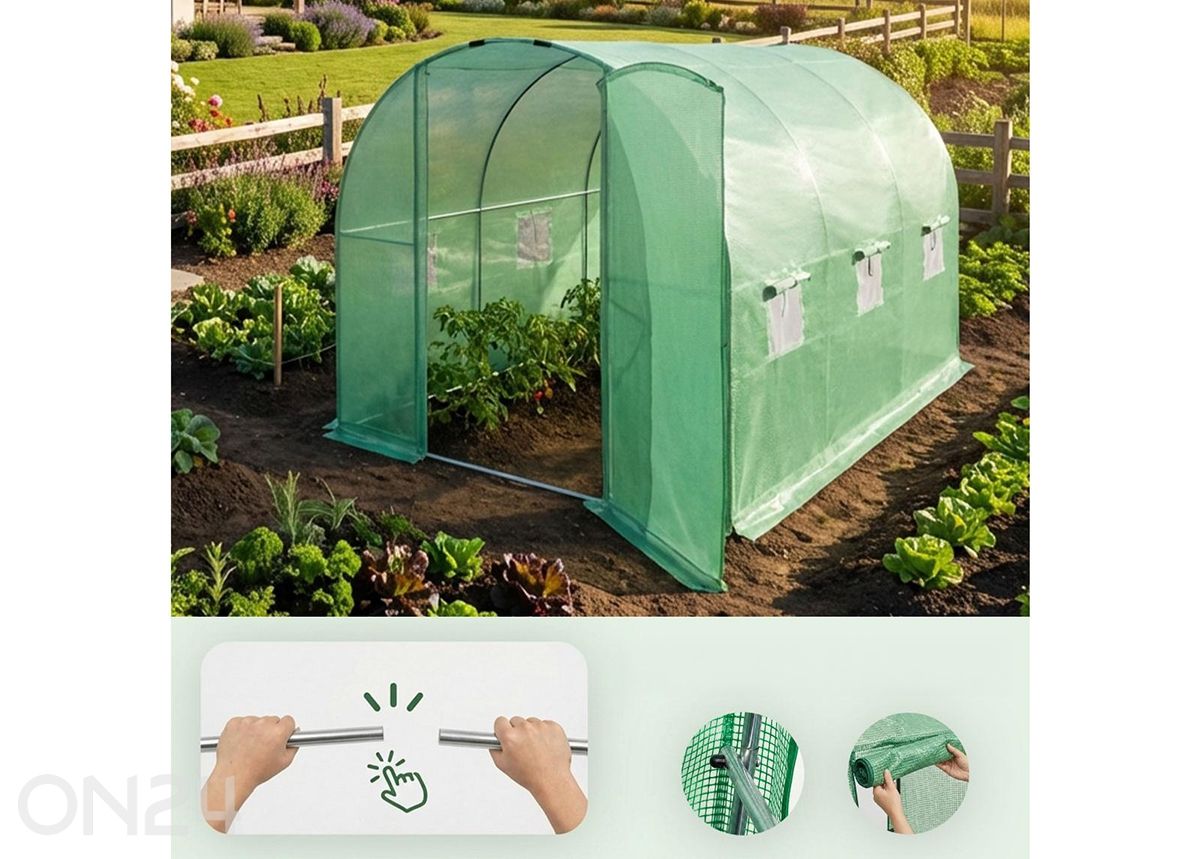 Kasvuhoone 6 m² suurendatud