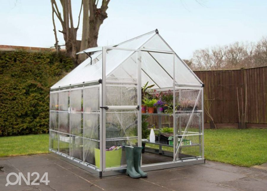 Kasvuhoone Palram Hybrid 4,6 m² suurendatud
