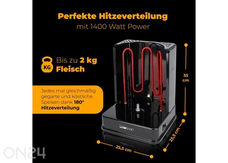 Kebabimasin Clatronic DVG3686BL suurendatud
