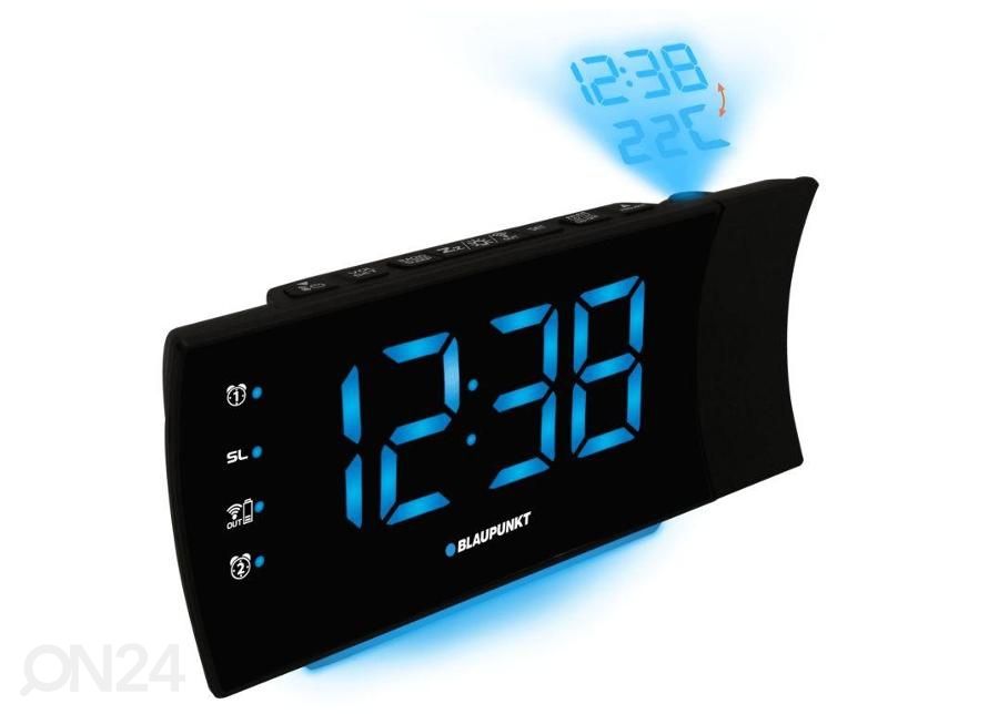 Kellraadio Blaupunkt projektsiooni ja USB-laadimisega suurendatud