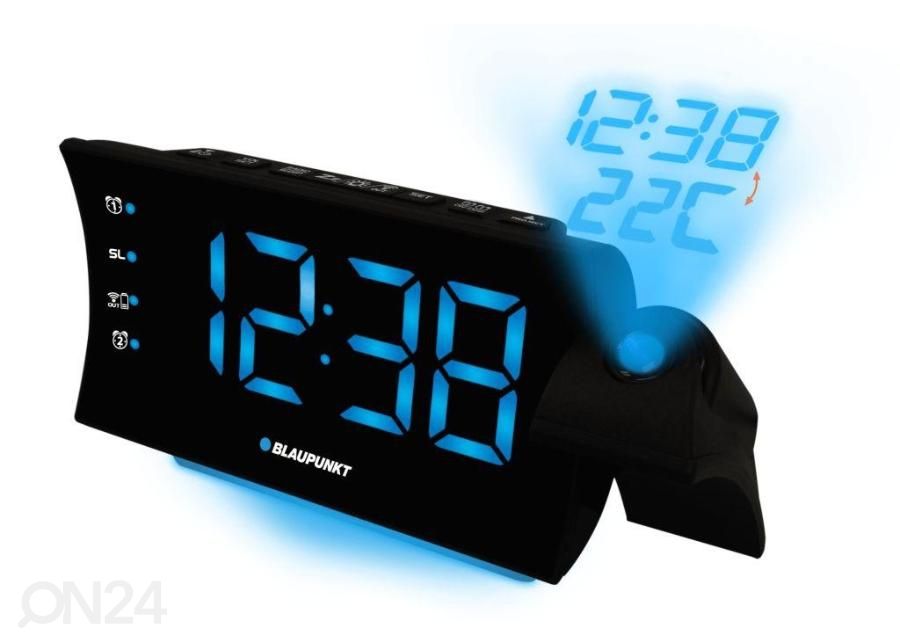 Kellraadio Blaupunkt projektsiooni ja USB-laadimisega suurendatud