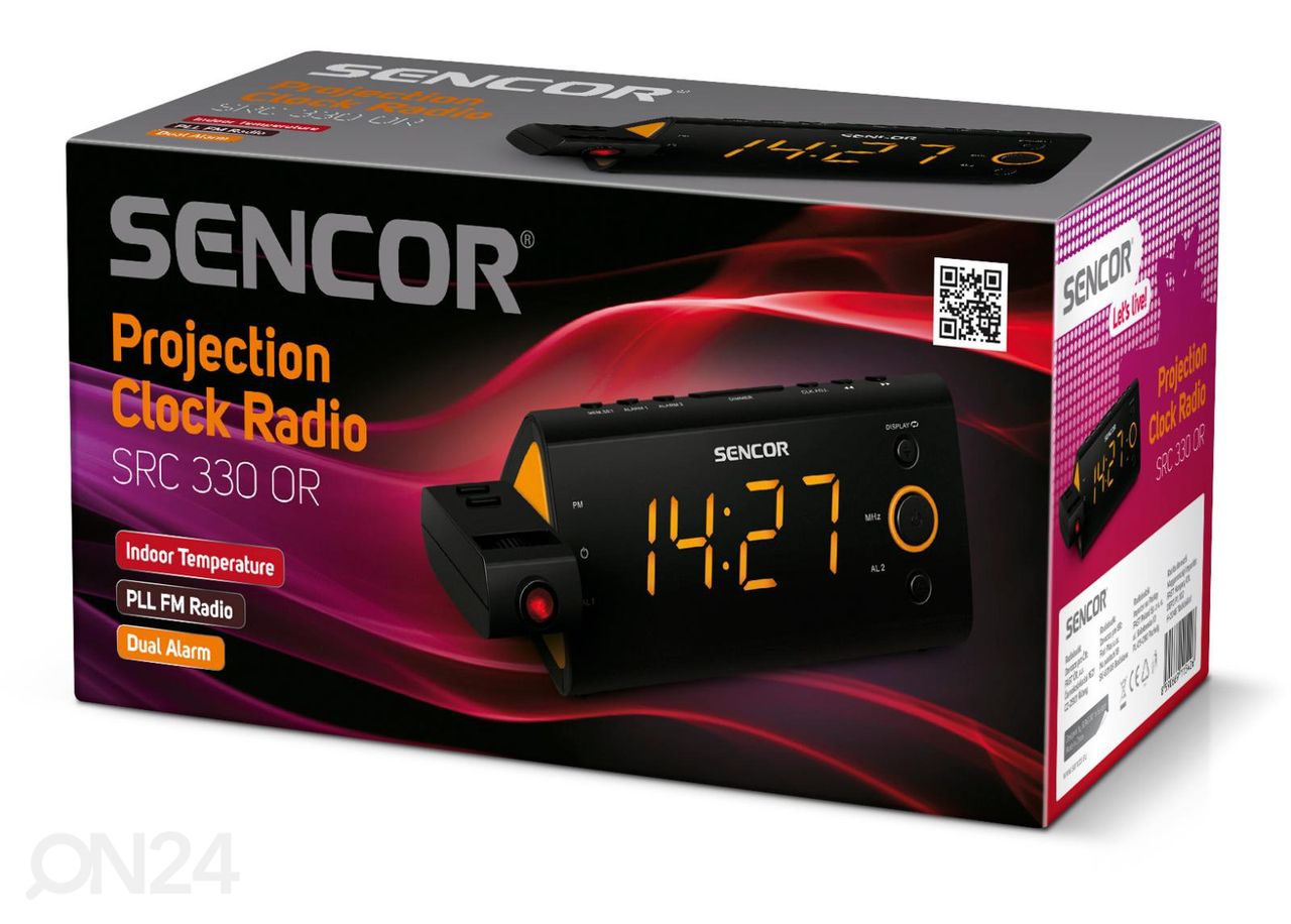 Kellraadio Sencor SRC330OR, must/oranž suurendatud