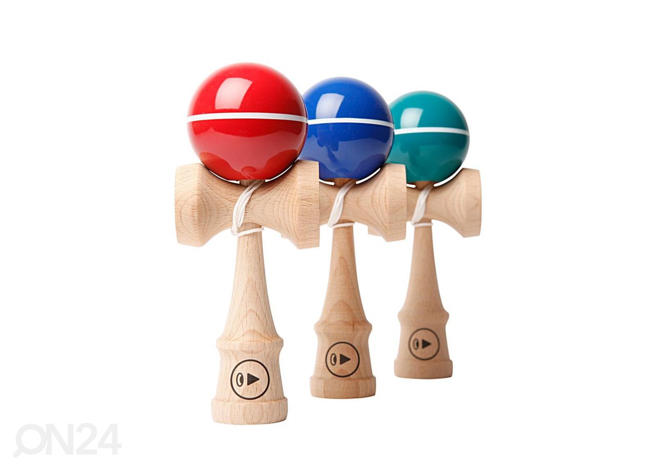 Kendama Play Pro II Recpaint Slick blue 18,5 cm suurendatud