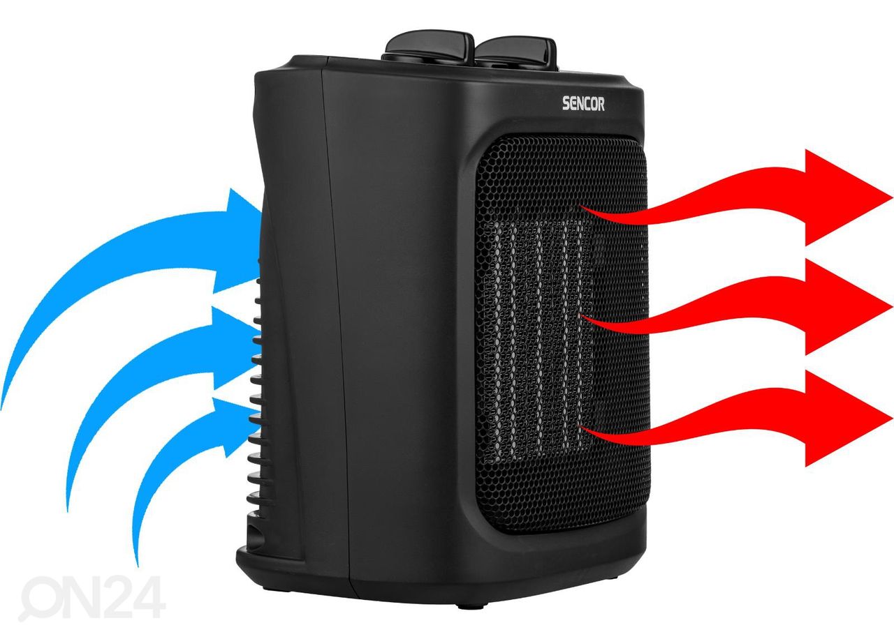 Keraamiline kütteseade Sencor SFH7701BK suurendatud