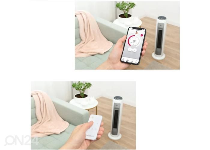 Keraamiline kütteseade WiFi-ga Sencor SFH 8994WH, valge suurendatud