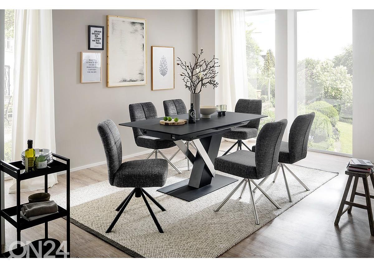 Keraamiline pikendatav söögilaud Massaro 160/210x90 cm suurendatud