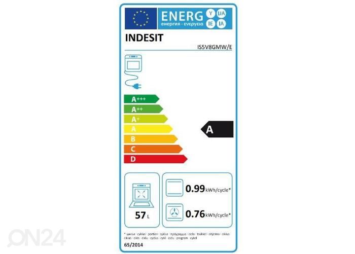 Keraamiline pliit Indesit IS5V8GMW/E suurendatud