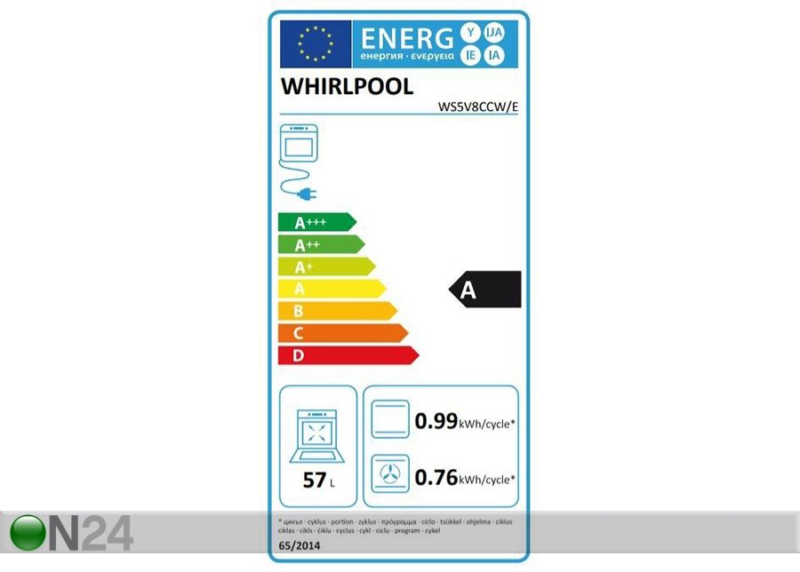 Keraamiline pliit Whirlpool WS5V8CCW/E suurendatud