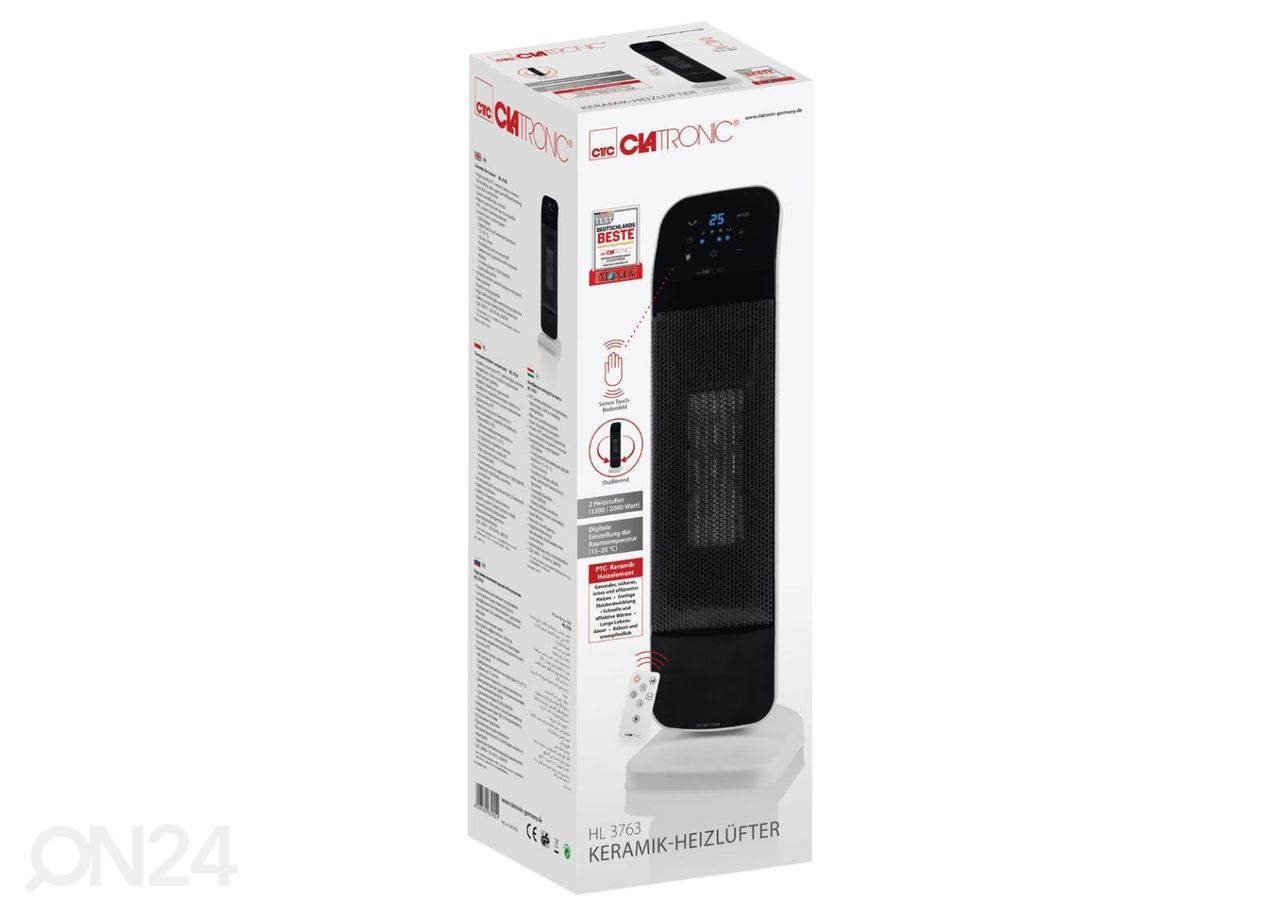Keraamiline soojapuhur Clatronic HL3763, must suurendatud