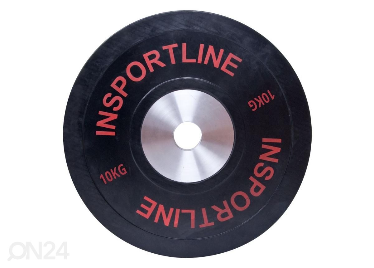Ketas kummist Set Bumper Plate 2x 5-25kg inSPORTline suurendatud