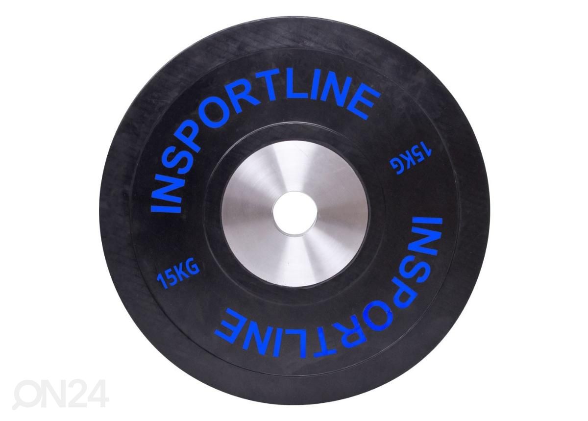 Ketas kummist Set Bumper Plate 2x 5-25kg inSPORTline suurendatud