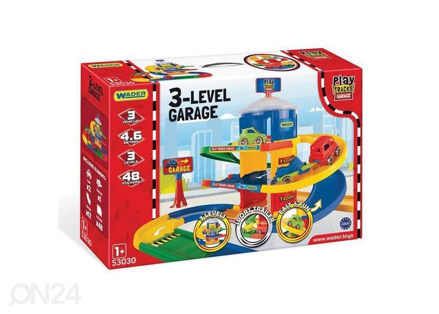 Kid Cars 3D kolmekorruseline garaaž suurendatud