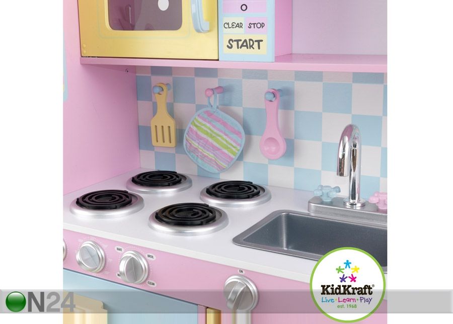 KidKraft suur pastelne mänguköök suurendatud