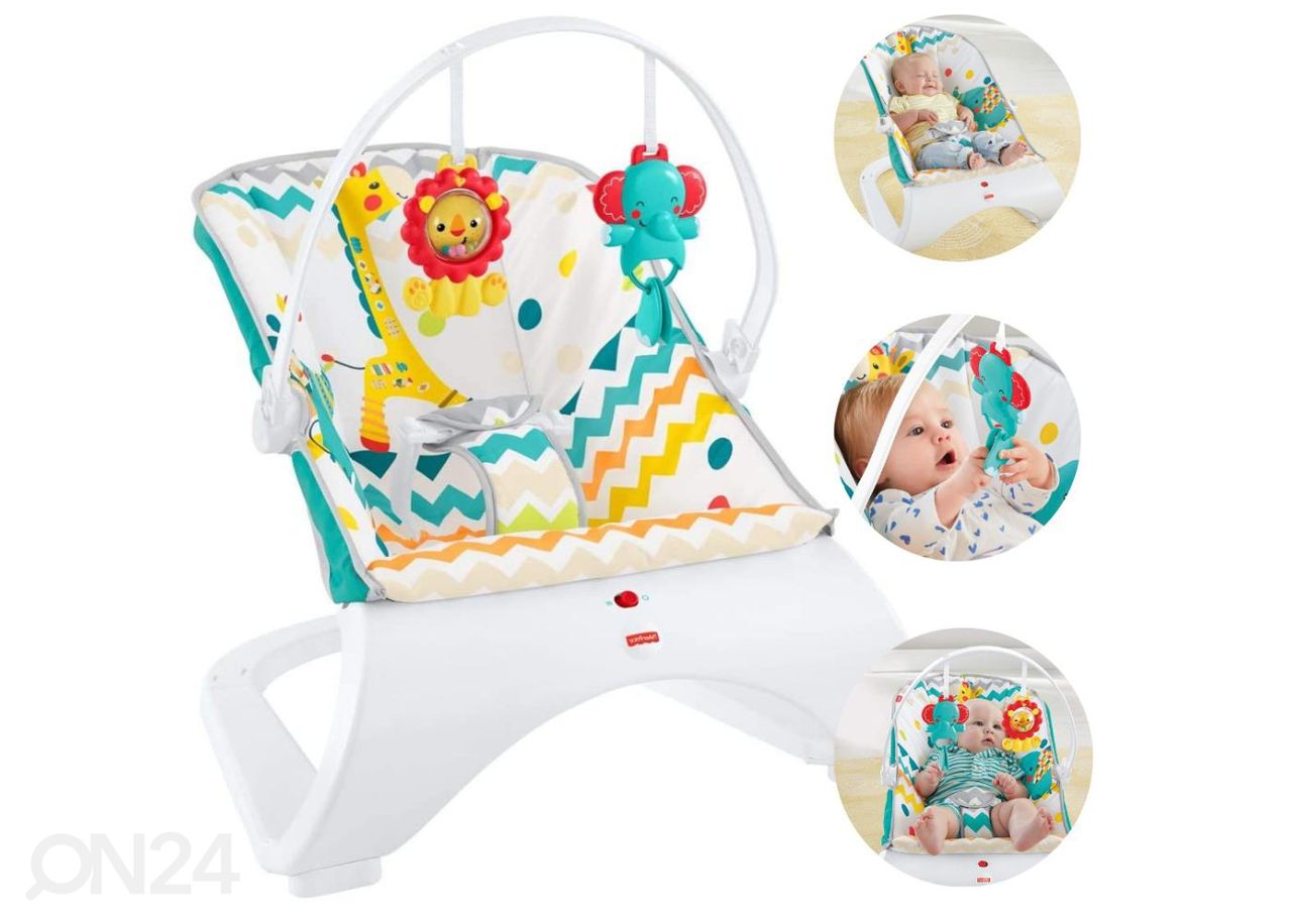 Kiik-lamamistool Carnival Fisher Price suurendatud
