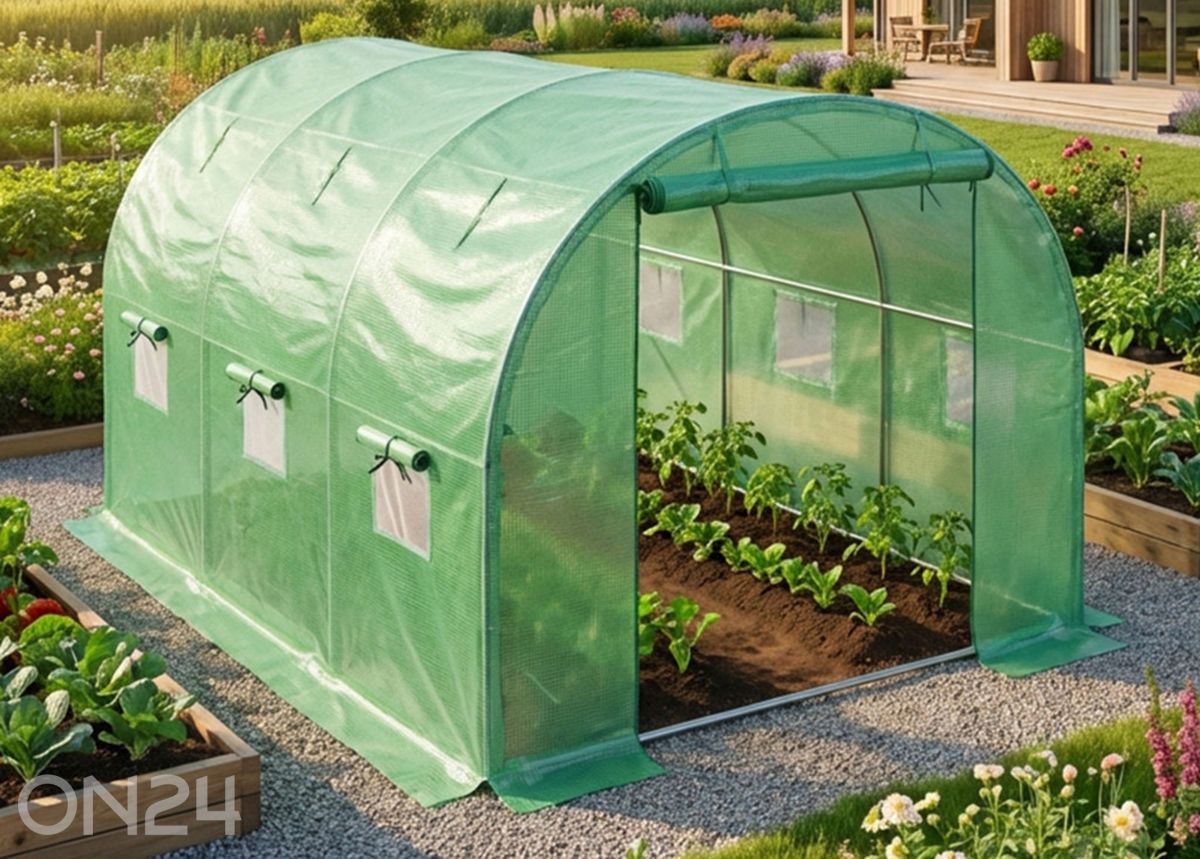 Kilekasvuhoone 6 m² suurendatud