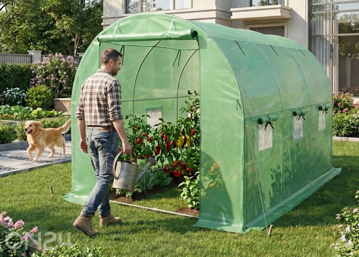 Kilekasvuhoone 6 m² suurendatud