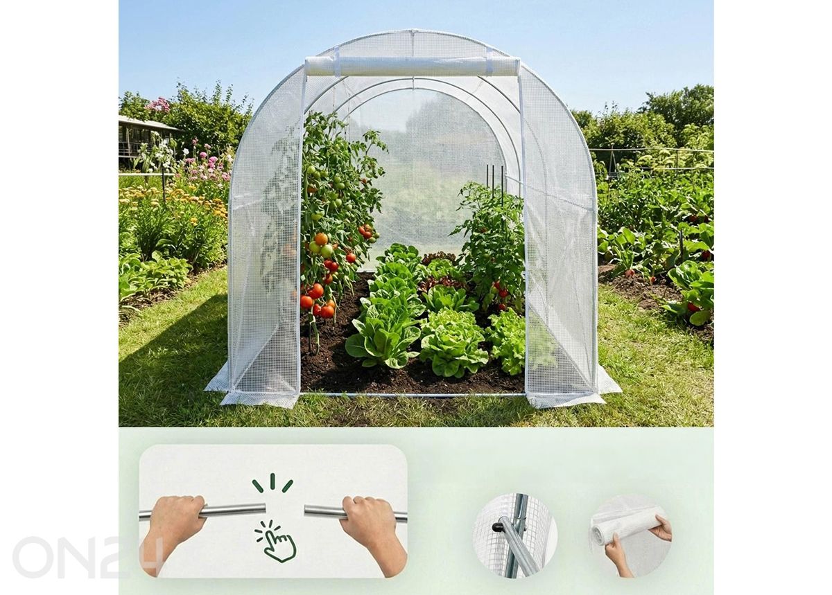 Kilekasvuhoone 6 m² suurendatud