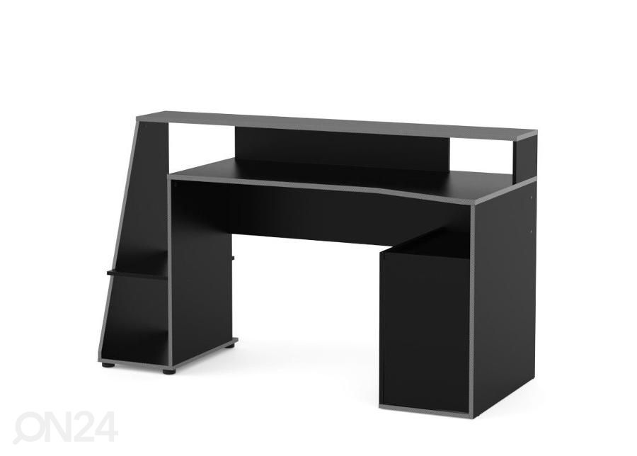 Kirjutuslaud/mängurilaud Tedy 67x158 must/hall suurendatud