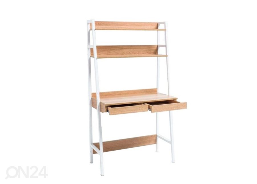 Kirjutuslaud riiuliga suurendatud