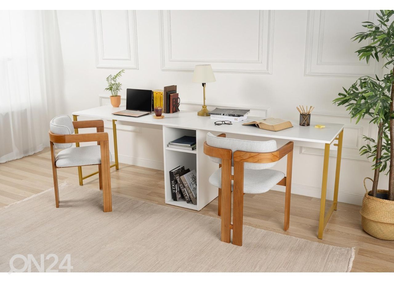 Kirjutuslaud Twin 240 cm suurendatud